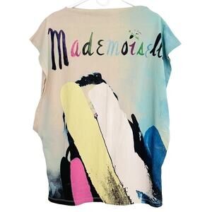 SILVIAN HEACH Oversized Graphic "Mademoiselle" Pop Art Tee Size XS